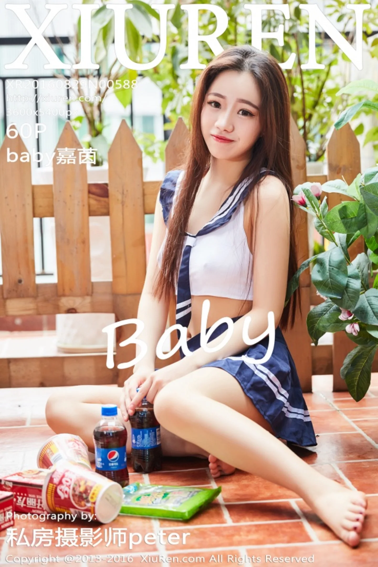 [XiuRen秀人网]No.588_嫩模baby嘉茵性感短裙学生装白色蕾丝内裤撩人诱惑写真60P-秀人网 - XiuRen.Xyz